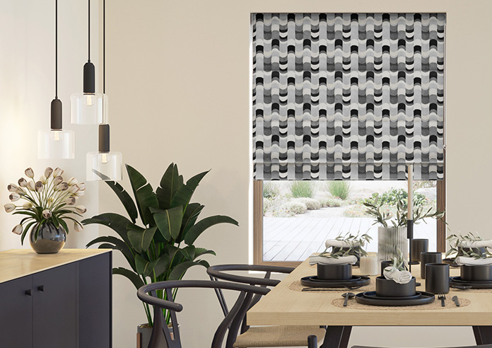 Castillo Velvet, Illusion - Motorised Roman Blind - Image 3